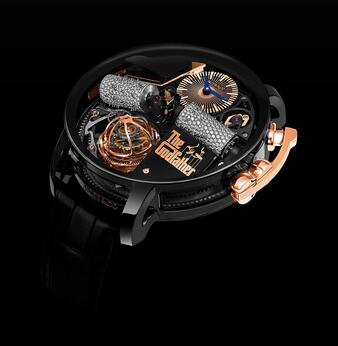 Jacob & Co. Opera Godfather Musical Watch Black DLC Grade Titanium With Diamond Barrels OP110.21.AG.UB.ABALA Replica Watch