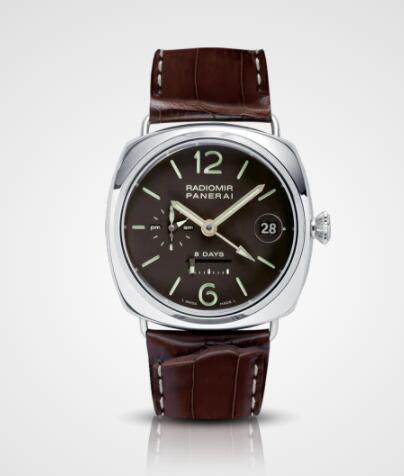 Replica Panerai Radiomir 8 Days GMT Platinum 45mm Watch PAM00201