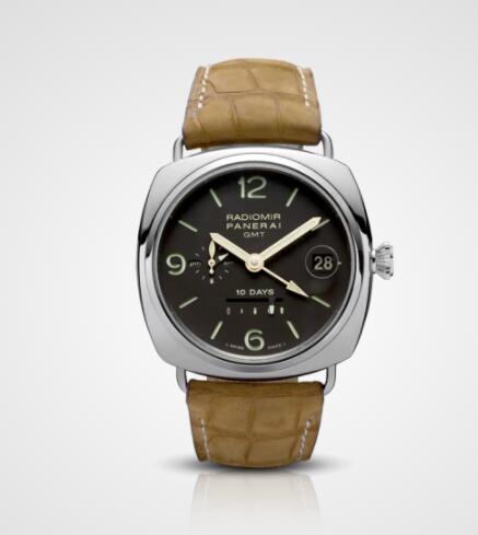 Replica Panerai Radiomir 10 Days GMT Platinum 45mm Watch PAM00274