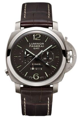 Replica Panerai Luminor 1950 Chrono Monopulsante 8 Days GMT Titanio Watch PAM00311