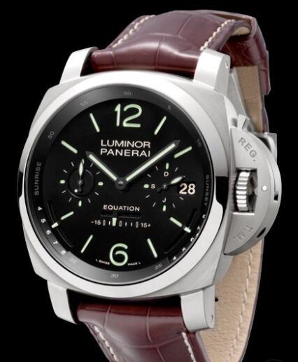 Replica Panerai L'Astronomo Luminor 1950 Equation of Time Tourbillon Titanio Watch PAM00365