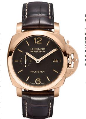 Replica Panerai Contemporary Luminor Marina 1950 3 Days Automatic Oro Rosso Watch PAM00393