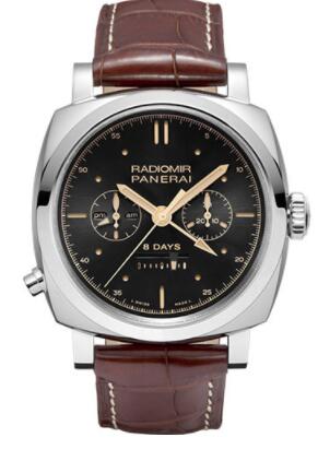 Replica Panerai Radiomir 1940 Chrono Monopulsante 8 Days GMT Oro Bianco Limited Edition of 150 Watch PAM00503