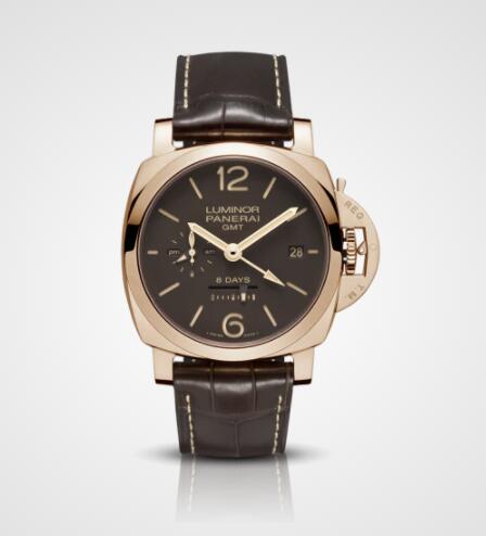 Panerai Luminor 8 Days GMT 44mm Replica Watch PAM00576