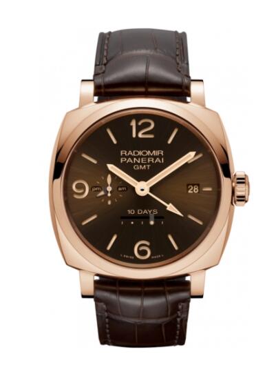 Replica Panerai Radiomir 1940 10 Days GMT Oro Rosso 47mm Watch PAM00624