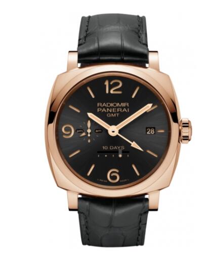 Replica Panerai Radiomir 1940 10 Days GMT Oro Rosso 47mm Watch PAM00625