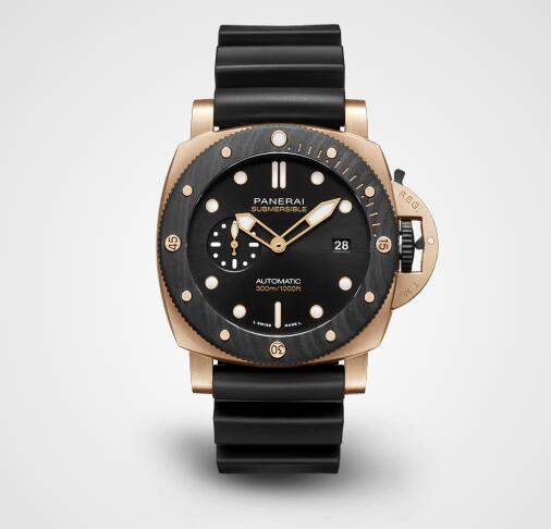 Panerai Submersible Goldtech OroCarbo 44mm Replica Watch PAM01070