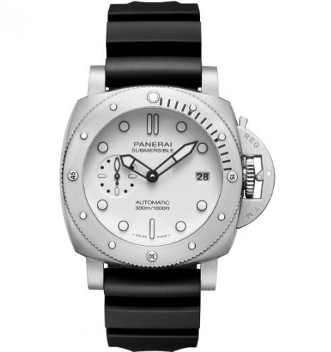 Panerai Luminor Submersible 42 3 Days Automatic Stainless Steel White Replica Watch PAM01223