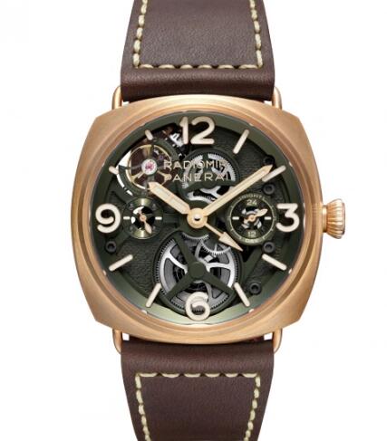 Panerai Radiomir Tourbillon GMT Bronzo Replica Watch PAM01284