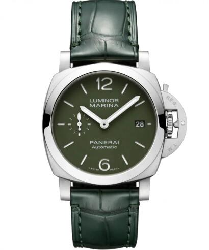 Panerai Luminor Marina Quaranta Verde Militare Replica Watch PAM01304