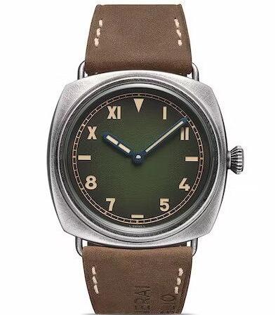 Panerai Radiomir California Patina Steel Green Replica Watch PAM01349