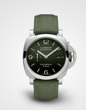 Replica Panerai Luminor Marina ESteel Verde Smeraldo Watch PAM01356