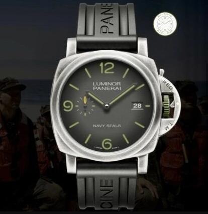 Panerai Luminor 1950 Marina 3 Days Automatic Navy Seals Replica Watch PAM01412