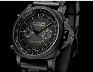 Panerai Luminor 1950 Chrono Carbotech 44 Navy Seals Replica Watch PAM01419