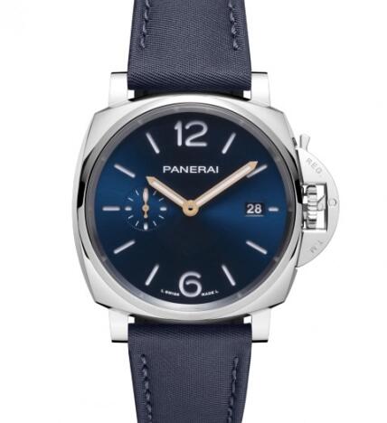 Panerai Luminor Due 42 Automatic Stainless Steel Blue Prada Re-Nylon PAM01429 Replica Watch