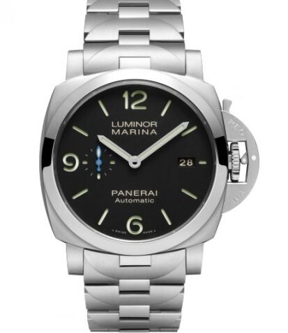 Panerai Luminor 1950 Marina 44 3 Days Automatic Stainless Steel Black Bracelet Replica Watch PAM01562
