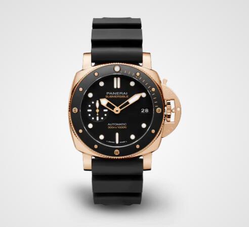 Replica Panerai Submersible Goldtech 42mm Watch PAM02164