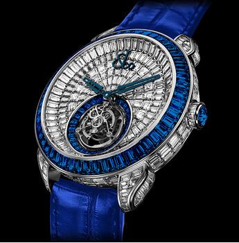 Jacob & Co. Palatial Opera Flying Tourbillon Blue Sapphires White Gold PO820.30.BD.LB.A Replica Watch