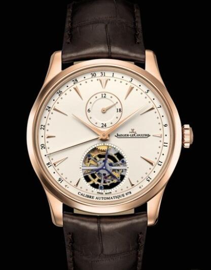 Replica Jaeger Lecoultre Master Grande Tradition à Tourbillon 43 Q1662510 Pink Gold - Alligator Bracelet Watch