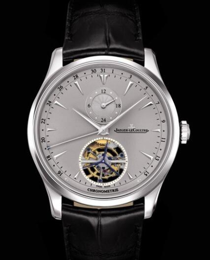 Replica Jaeger Lecoultre Master Grande Tradition à Tourbillon 43 Q1666520 Platinum - Aliigator Strap Watch