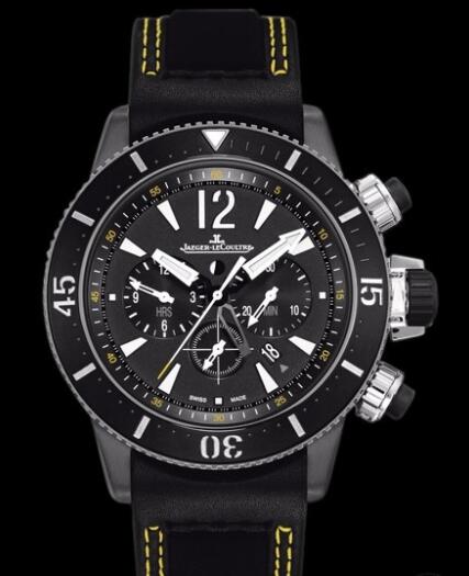 Replica Jaeger Lecoultre Master Compressor Diving Chronograph GMT Navy SEALs Q178T471 Titanium - Leather Strap Watch
