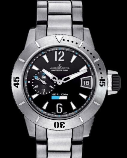 Replica Jaeger Lecoultre Master Compressor Diving GMT Q187T170 Titanium Watch