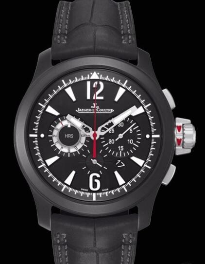 Replica Jaeger Lecoultre Master Compressor Chronograph Céramique Q204C470 Black Ceramic - Alligator Strap Watch