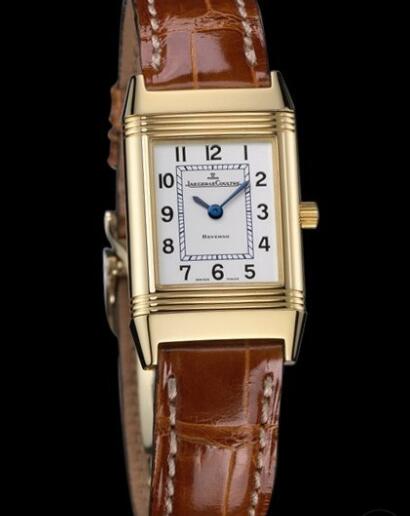 Replica Jaeger Lecoultre Reverso Lady Watch Q2601410 Yellow Gold - Alligator Strap