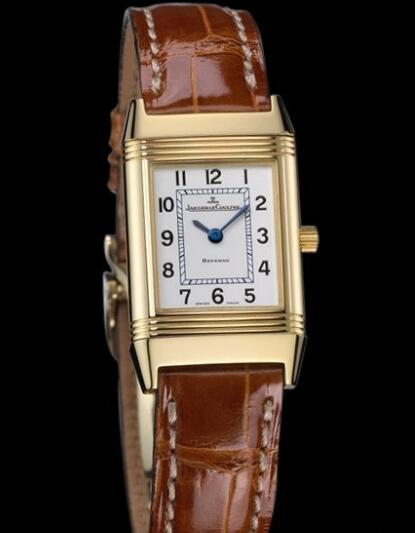Replica Jaeger Lecoultre Reverso Lady Watch Q2611410 Yellow Gold - Alligator Strap