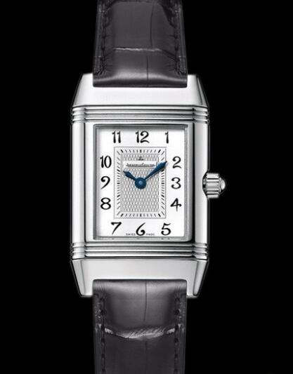 Replica Jaeger Lecoultre Reverso Duetto Watch Q2668411 Steel - Diamonds - Alliagtor Strap