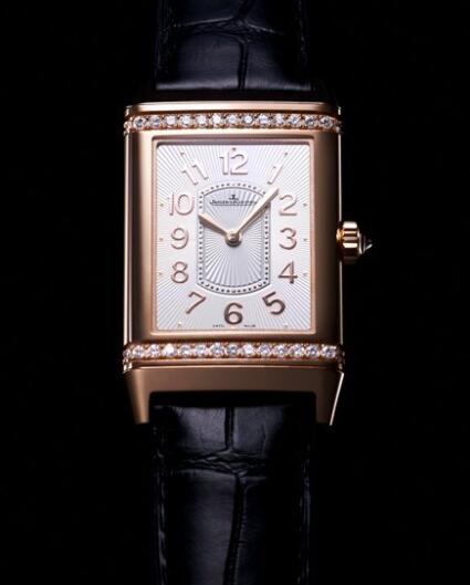Replica Jaeger Lecoultre Grande Reverso Lady Ultra Thin Watch Q3202421 Or Rose - Diamonds