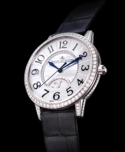 Jaeger-Lecoultre Rendez-Vous Night & Day Replica Watch Q3433491 White Gold - Diamonds - Alligator Strap - 36mm