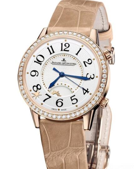 Jaeger-Lecoultre Rendez-Vous Sonatina Large Replica Watch Q3592420 Pink Gold - Diamonds - Strap Alligator