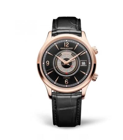 Jaeger-LeCoultre Master Control Memovox Timer Pink Gold Black Replica Watch Q410257J