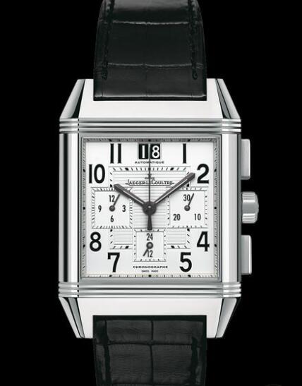 Replica Jaeger Lecoultre Reverso Squadra Chronograph GMT Q7018420 Steel - Aligator Bracelet Watch