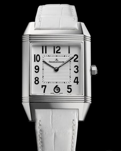 Replica Jaeger Lecoultre Reverso Squadra Lady Automatic Watch Q7048420 Steel - White Alligator Strap