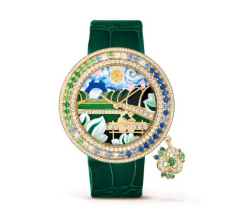 Replica Van Cleef & Arpels Charms Romance Parisienne Promenade watch VCARO8WR00