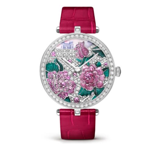 Replica Van Cleef & Arpels Lady Arpels Poème Rose watch VCARO8YW00