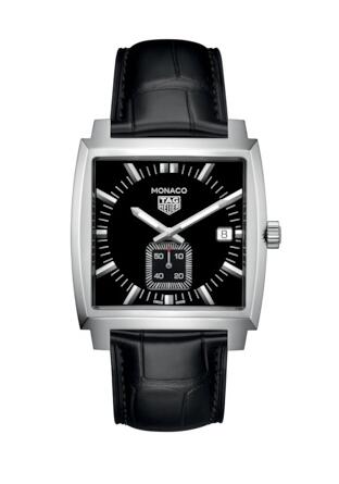 Tag Heuer Monaco Quartz Stainless Steel Black Replica Watch WAW131A.FC6177