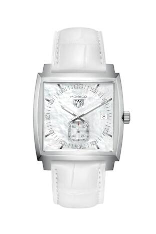 Tag Heuer Monaco Quartz Stainless Steel MOP Replica Watch WAW131B.FC6247