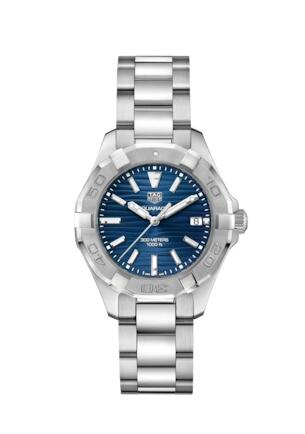 TAG Heuer Aquaracer 300M Quartz 35 Stainless Steel Blue Bracelet replica watch WBD131D.BA0748