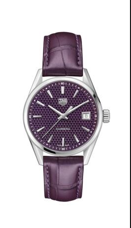 TAG Heuer Carrera Quartz 36 Stainless Steel Purple Replica Watch WBK1314.FC8261