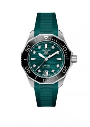 TAG Heuer WBP231G.FT6226 Aquaracer Professional 300 36 Stainless Steel Black Diamond Rubber Replica Watch