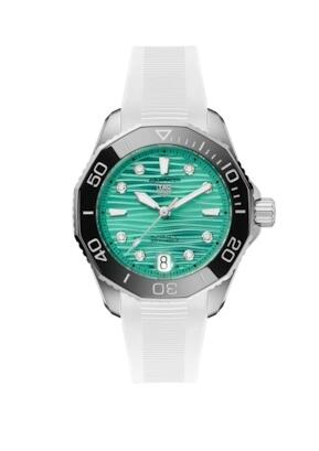 TAG Heuer Aquaracer Professional 300 36 Stainless Steel Turquoise - Diamond Rubber WBP231K.FT6234 Replica Watch